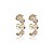 BRINCO EAR CUFF COM ZIRCÔNIAS FOLHEADO A OURO 18K - Imagem 1