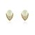Brinco Folha com ponta cravejada com zircônia folheado a ouro 18k - Imagem 1
