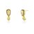 Brinco gomos com zircônias folheado a ouro 18k - Imagem 1