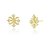 Brinco com zircônias folheado a ouro 18k - Imagem 1