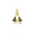 Pingente Nossa Sra. Aparecida com zircônias folheado a ouro 18k - Imagem 1