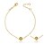 Pulseira São Bento pequeno folheada a ouro 18k - Imagem 1