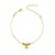 Pulseira Espírito Santo com zircônia folheada a ouro 18k - Imagem 1