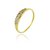 Anel fino com zircônia folheado a ouro 18k - Imagem 1