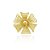 Pingente flor telado folheado a ouro 18k - Imagem 1