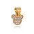 Pingente Minnie com zircônias folheado a ouro 18k - Imagem 1