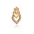 Pingente com zircônia folheado a ouro 18k - Imagem 1