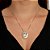 Pingente Nossa Senhora das Graças com zirconias folheado a ouro 18k - Imagem 2