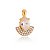 Pingente com zircônias folheado a ouro 18k - Imagem 1