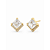 Brinco com zircônias folheado a ouro 18k - Imagem 1