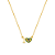 Gargantilha I Love Brasil folheada a ouro 18k - Imagem 1