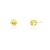 Brinco ponto de luz folheado a ouro 18k - Imagem 1