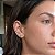 Brinco ponto de luz M folheado a ouro 18k - Imagem 2
