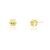 Brinco ponto de luz folheado a ouro 18k - Imagem 1