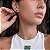 Brinco ponto de luz P folheado a ouro 18k - Imagem 2
