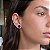 Brinco ponto de luz G folheado a ouro 18k - Imagem 2