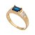 Anel com zircônas folheado a ouro 18k - Imagem 1