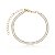 Pulseira com zircônias folheada a ouro 18k 16cm - Imagem 1