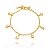 Pulseira infantil folheada a ouro 18k 14cm - Imagem 1