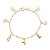 Pulseira infantil folheada a ouro 18k 14cm - Imagem 1