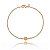 Pulseria com zircônias folheada a ouro 18k 18cm - Imagem 1