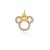 Pingente Minnie folheado a ouro 18k - Imagem 1