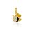 Pingente abelha resina folheado a ouro 18k - Imagem 1