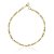 Pulseira Grumet infantil folheada a ouro 18k 14cm - Imagem 1