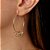 Argola com zircônias folheada a ouro 18k - Imagem 2