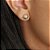 Brinco achatado folheado a ouro 18k - Imagem 2