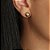 Brinco bola lisa folheado a ouro 18k - Imagem 1