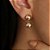 Brinco Ear Jacket folheado a ouro 18k - Imagem 2