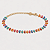 Pulseira colorida folheada a ouo 18k 16cm - Imagem 1