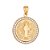 PINGENTE SÃO BENTO G COM ZIRCÔNIA FOLHEADO A OURO 18K - Imagem 1