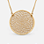 Gargantilha mandala folheada a ouro 18k - Imagem 1