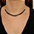 Gargantilha choker preta folheada a ouro 18k - Imagem 2