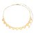 GARGANTILHA CHOKER CORAÇÕES FOLHEADA A OURO 18K - Imagem 1