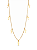 Gargantilha cruzes folheada a ouro 18k 80cm - Imagem 1