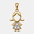 Pingente menina folheado a ouro 18k - Imagem 1