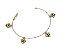 PULSEIRA OURO 18K COM 4 ABELHINHAS ESMALTADAS AU29/10/50 - Imagem 1