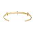 BRACELETE FOLHEADO A OURO 18K COM ZIRCONIAS - Imagem 1