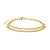 PULSEIRA TELA FOLHEADA A OURO 18K COM ZIRCONIAS - Imagem 1