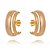 BRINCO EAR HOOKS FOLHEADO A OURO 18K - Imagem 1