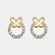 Brinco folheado a ouro 18k - Imagem 1