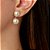 Brinco Ear Jacket folheado a ouro 18k - Imagem 2
