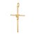 PINGENTE FOLHEADO A OURO 18K CRUZ COM MANTO - Imagem 1