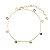 Pulseira com zircônias folheada a ouro 18k - Imagem 1