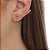 BRINCO EAR CUFF FINO COM ZIRCÔNIAS FOLHEADO A OURO 18K - Imagem 2