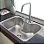 Cuba Morgana 60FX em Aço Inox com Monocomando, Dosador de Sabão e Válvula - TRAMONTINA - Imagem 4