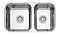 Cuba Dupla Inox Isis 69x40 - TRAMONTINA - Imagem 1